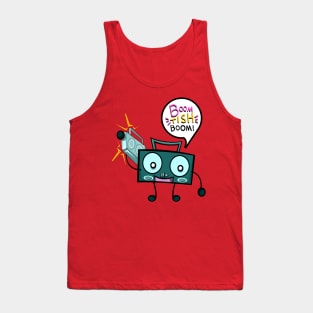 Boom Box Music Beat Tank Top